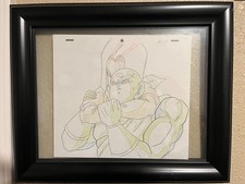 Dragonball z: Android 17 & Tien animation genga Not Anime Cel + Black Frame