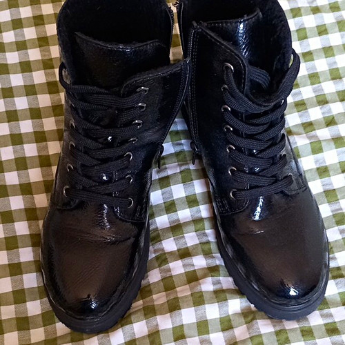 Rieker womens black patent - black,