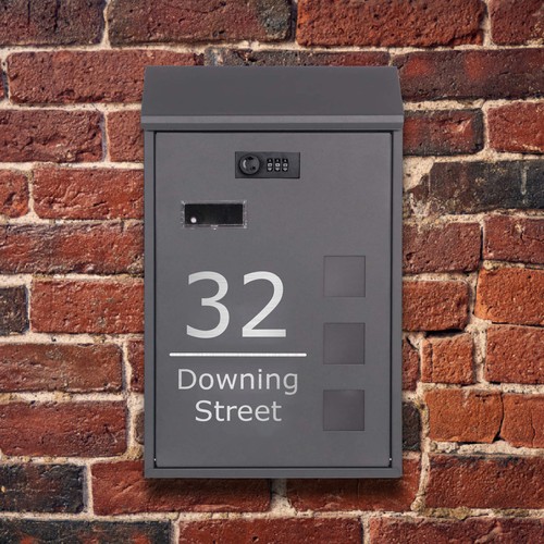 Wall mounted post box - mounted,