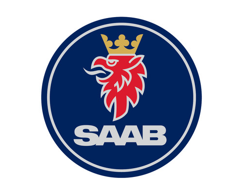 Saab enamel metal lapel pin - saab,