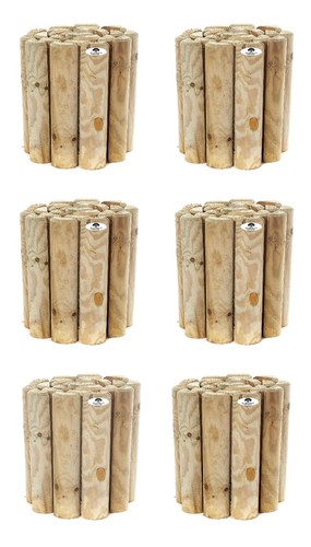 Log rolls garden border lawn - garden,