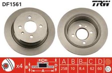2x Brake Disc for BMW:3,E21,E30,3 Sedan,3 Touring 1119581 1122282 6755407
