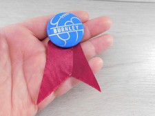 Burnley Rosette Badge Tin 1960s/70s Vintage