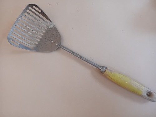 Vintage slotted spoon - slotted,