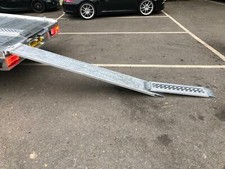 Aluminum car loading ramp extensions for recovery trucks. 