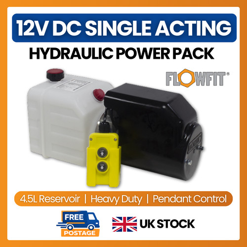 12v single acting hydraulic - 12v,