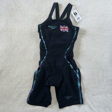 Speedo Women's Fastskin LZR Racer X Closed Back Kneeskin Black GBR Size 26 BNWT