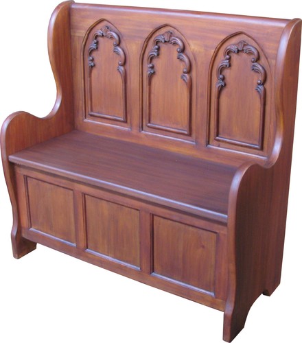Gothic settle with - settle,