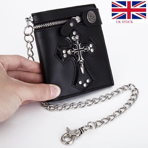 Gothic skull cross biker punk - cross,