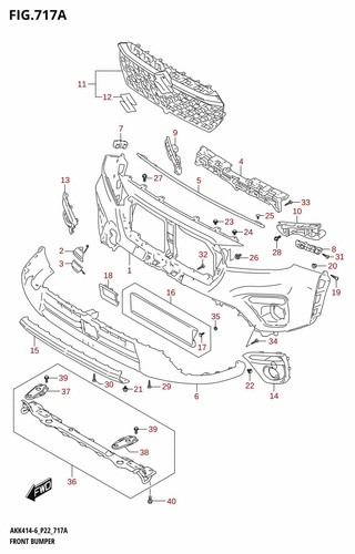 Suzuki genuine grille radiator - suzuki,