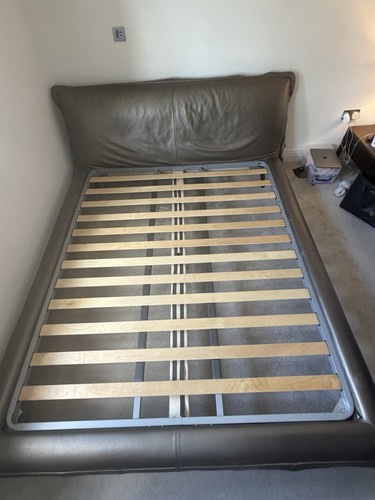 Natuzzi leather bed frame - leather,