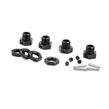 HPI Racing Vorza Wheel Hex Hub 6.7mm (4) & 17mm Wheel Nut (4) Black 67804 67492