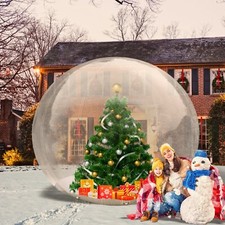 10FT Inflatable Snow Globe PVC Bubble Tent Dome with Blower for Christmas Party