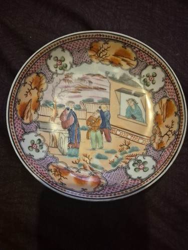 Antique georgian saucer - antique,