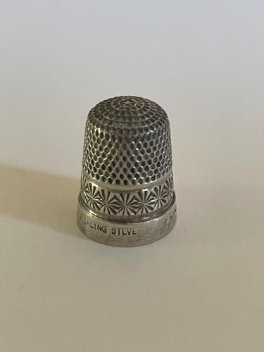 Sterling silver thimble - sterling,