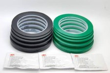 3M 471 Vinyl Tape Black and Green Masking Tape, Decoration Tape 33m Long