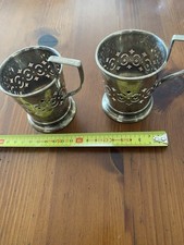 Russian  Soviet tea glass cup holder silver 875 niello