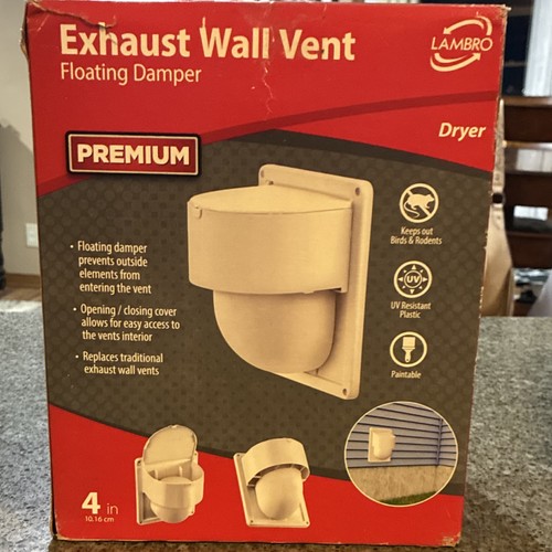 Lambro exhaust wall vent - wall, in