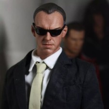 1/6 Scale Hugo Weaving Head Sculpt The Matrix Agent Smith for 12'' Figure Body