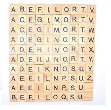 100 FULL SET SCRABBLE TILE