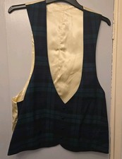 Mens Green Tartan & Cream