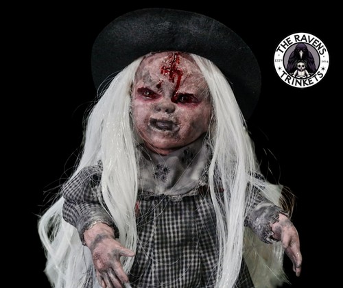 Creepy clown doll ooak - creepy,