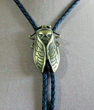 87# bronze Cicada Bolo Tie