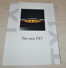 London Taxis TX1 Brochure Prospekt Poster