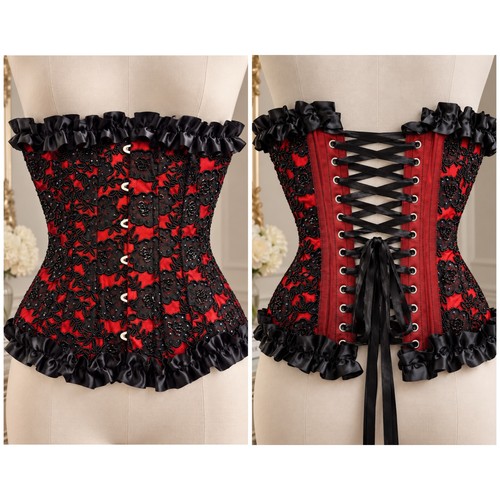 Gothic vampire satin - gothic, underbust