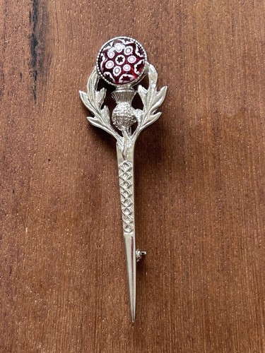 Vintage silver tone thistle - vintage,