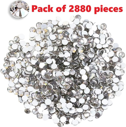2mm silver rhinestones ss6 - rhinestones,
