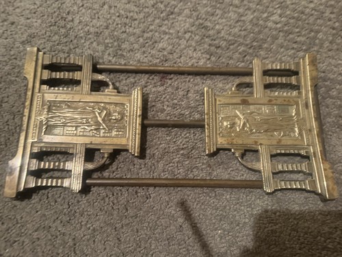 Vintage brass bookshelf stand - vintage,