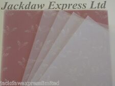 25 x A4 100gsm Printed Vellum Paper White Leafy AM500
