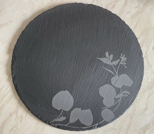 Slate round 30cm placemats - 4x,