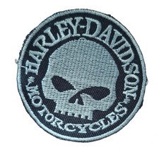 Skull Motorcycle Patch –