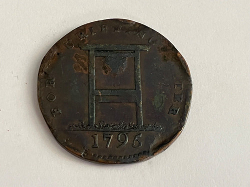 1795 london halfpenny token - london,