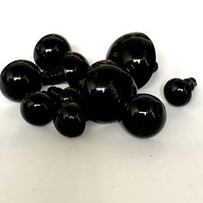 Black Safety Eyes | 5 Pairs | Plastic Safety Eyes Amigurumi Soft Toy Teddy Bear