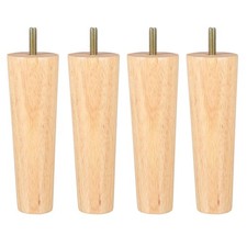  4 Pcs Desk Solid Wood Feet Replacement Coffee Table Leg Furniture Legs