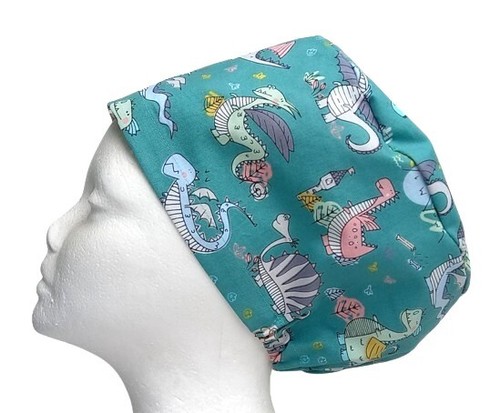 Cute dragons scrub cap hat - dragons,