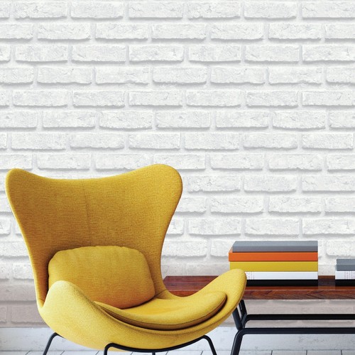 White brick effect - brick, wallpaper