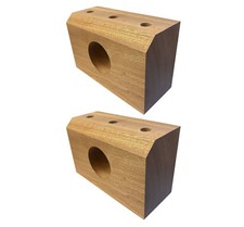 PAIR of Twose Wooden Bearing