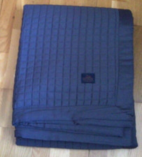 Bedeck of Belfast Ariane Cotton Quilted Throw, Charcoal Grey - RRP £97.50