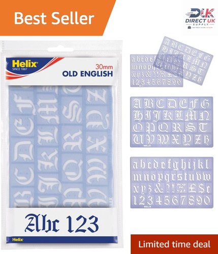30mm old english stencil - 30mm,