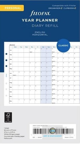 Filofax personal year - personal,