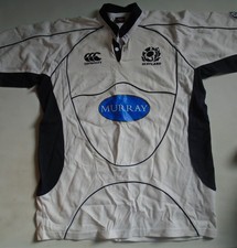 Scotland 2008 Rugby Union Jersey Shirt Canterbury White Murray Men's XL