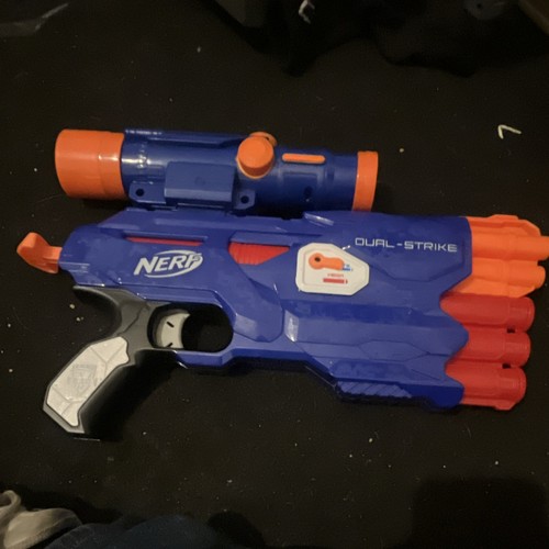 Nerf dual strike - nerf, blue/orange