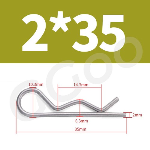 Clips pin spring lynch hitch - r-clips,