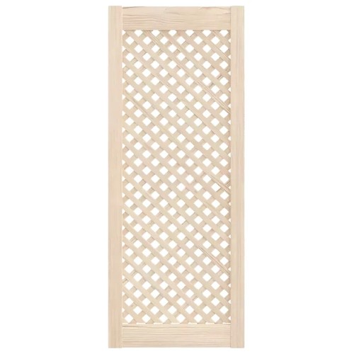 Natural plain front - front, lattice