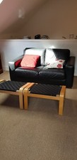 Natuzzi 2 Seater Black Sofa