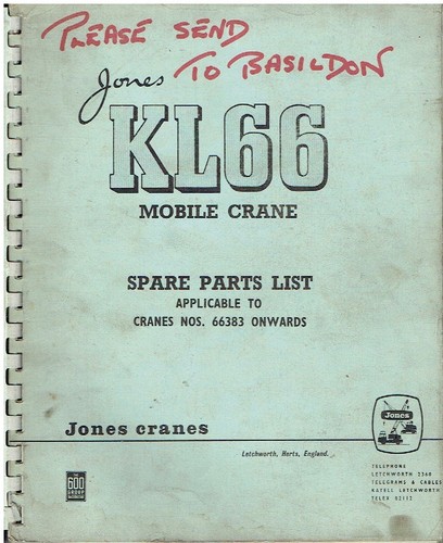 Jones kl66 mobile crane - mobile,